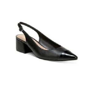 Bar III Tenley Slingback Block-Heel Pumps Black 6M